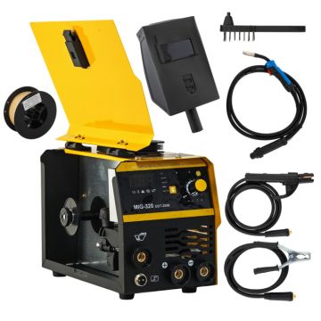 Invertor Aparat de sudura MIG MMA DDT PROFESIONAL cu Electrozi si Sarma, 220 V, 320A