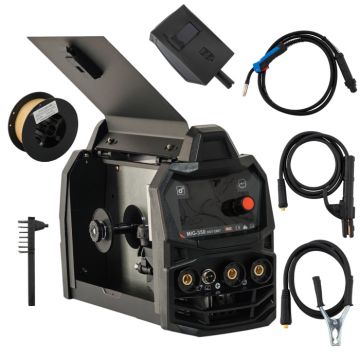 Invertor Aparat de sudura MIG MMA DDT PROFESIONAL cu Electrozi si Sarma, 220 V, 350A