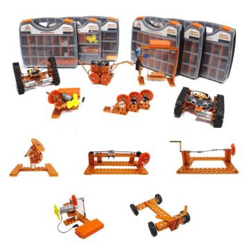 Kit educational STEM de Electronica si Mecanica cu 20 de lectii, 181010