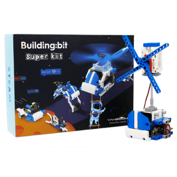 Kit robot educativ 16 in 1 Building:Bit pentru placa BBC Micro:bit V2 V1.5, Yahboom
