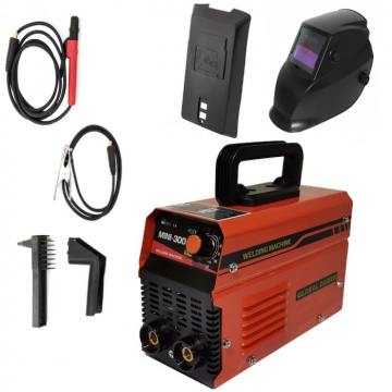 Pachet promo Aparat de Sudura tip Invertor, Global Dawer, Mini 300, 300 A + Masca Sudura Automata cu Reglaj si Cristale