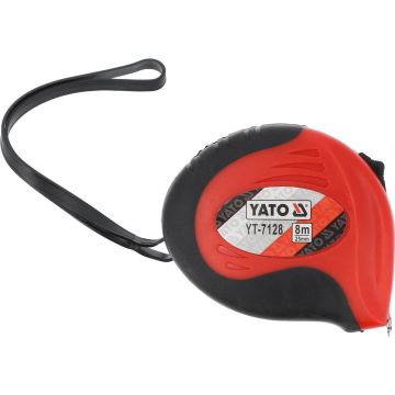 Ruleta 8 m x 25 mm, carcasa rezistenta, masurare precisa