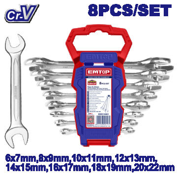 Set chei fixe-combinate ,dublu deschise, 8 buc - EDES10801, EMTOP