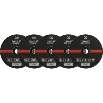 Set discuri taiat metal 75mm Yato – Accesorii profesionale pentru polizoare pneumatice