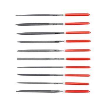 Set pile conice 3x140x65 mm, 10 bucati, pentru finisare metal si lemn