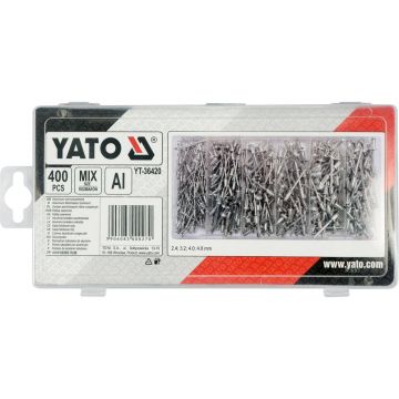 Set popnituri aluminiu 400 buc – rezistenta si versatilitate