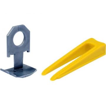 Sistem nivelare placi 1.5 mm 50 clips + 50 pene