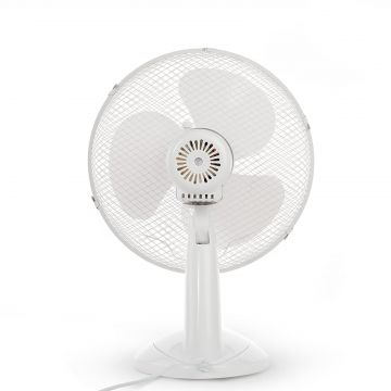Ventilator de Birou BOHM BLTF-1203, 12 inch, 3 viteze, 40W, protectie la supraincalzire, alb