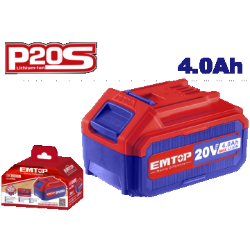 1 x Acumulator 4.0AH litiu-ion, universal compatibila cu toate produsele P20S - EBPK2002, EMTOP