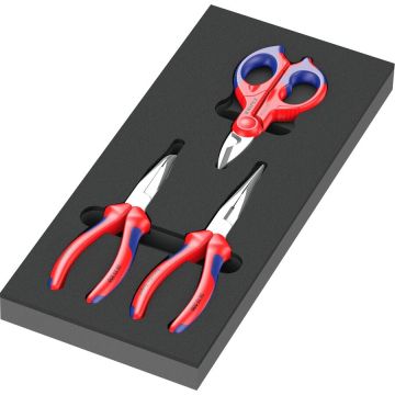9781 foam insert KNIPEX pliers set 2, 3 pieces, pliers set (black/grey, in foam insert for workshop trolley) 9781 foam insert KNIPEX pliers set 2, 3 pieces, pliers set (black/grey, in foam insert for workshop trolley)
