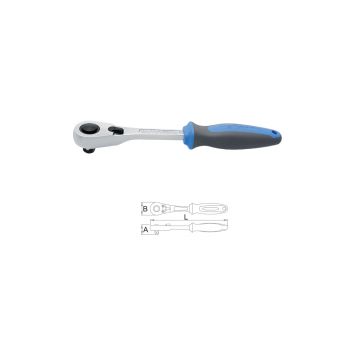 Antrenor cu clichet reversibil Unior 611782, 1/2”, lungime 260 mm