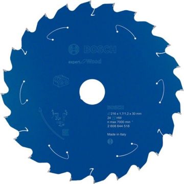 Bosch circular saw blade Expert for Wood,  216mm, 24Z (bore 30mm, for cordless miter saws)