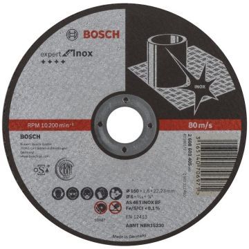 Bosch cutting discs Expert for Inox, 150x1.6mm Bosch cutting discs Expert for Inox, 150x1.6mm