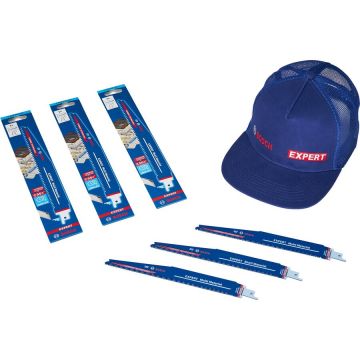 Bosch Expert sabre saw blade 'Multi Material' S 1156 XHM + free EXPERT cap (3 pieces, length 225mm) Bosch Expert sabre saw blade 'Multi Material' S 1156 XHM + free EXPERT cap (3 pieces, length 225mm)