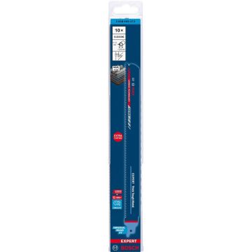 Bosch Expert sabre saw blade 'Thick Tough Metal' S 1255 CHC, 10 pieces (length 300 mm) Bosch Expert sabre saw blade 'Thick Tough Metal' S 1255 CHC, 10 pieces (length 300 mm)