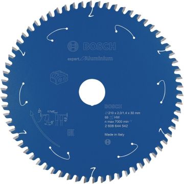 Bosch Powertools circular saw blade Expert for Aluminium, 210mm, 66Z (bore 30mm, for cordless table saws) Bosch Powertools circular saw blade Expert for Aluminium, 210mm, 66Z (bore 30mm, for cordless table saws)