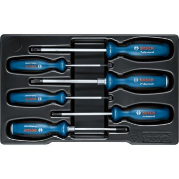 Bosch screwdriver set SL/PH/PZ/TX Professional, 6-piece (blue/black, 2x with impact cap) Bosch screwdriver set SL/PH/PZ/TX Professional, 6-piece (blue/black, 2x with impact cap)