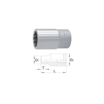 Capat cheie tubulara 1/2'', profil 12 laturi interior 19 mm Unior 190/1 12p_19, 603821 Capat cheie tubulara 1/2'', profil 12 laturi interior 19 mm Unior 190/1 12p_19, 603821