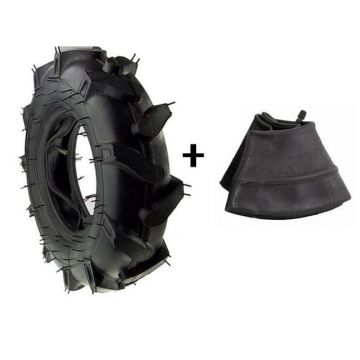 Cauciuc + camera roata motocultor 4.00-8