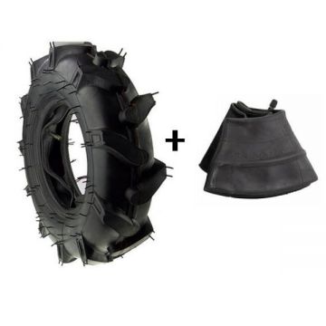 Cauciuc + camera roata motocultor 4.00-8 Cauciuc + camera roata motocultor 4.00-8