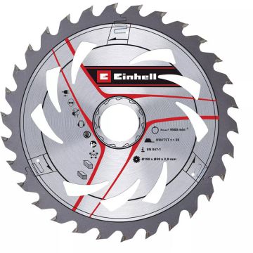circular saw blade HM, O 190 x 30mm, 2.0mm, 30Z for TE-CS 18/190 Li, TE-CS 190/1, TC-CS 1410 etc.