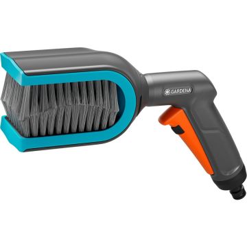 Cleansystem blind brush, washing brush (grey/turquoise, brush head can be rotated 90° on both sides) Cleansystem blind brush, washing brush (grey/turquoise, brush head can be rotated 90° on both sides)
