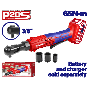 Clichet 3 8   65Nm fara acumulator si incarcator, 65Nm, 3 tubulare incluse - EDRL2060151, EMTOP
