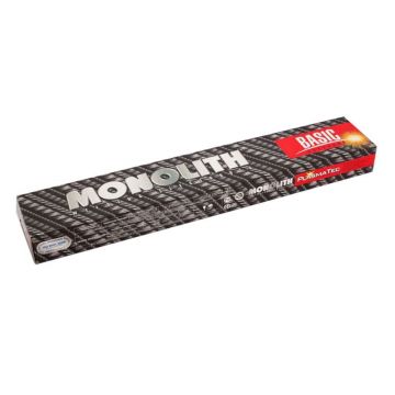 Electrozi inveliti bazici pentru sudura oteluri uz general Monolith MONOLITH _UONI2.5X2.5, E7018, diametru 2.5 mm, lungime 350 mm, cutie 2.5 kg