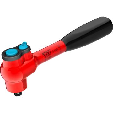 fine-tooth reversible ratchet 8816HPKV, protectively insulated (red, operating angle 4, ball lock) fine-tooth reversible ratchet 8816HPKV, protectively insulated (red, operating angle 4, ball lock)