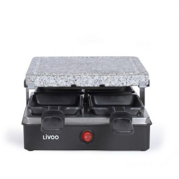 Gratar electric DOC242 Raclette 4 persoane 600W Negru