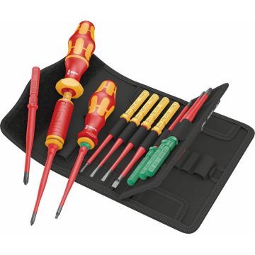 Kraftform Kompakt VDE 16 Torque extra slim 1 Tool Finder, 16-piece, screwdriver red/yellow, including plug-in handle, torque plug-in handle, VDE interchangeable blades Kraftform Kompakt VDE 16 Torque extra slim 1 Tool Finder, 16-piece, screwdriver red/yellow, including plug-in handle, torque plug-in handle, VDE interchangeable blades
