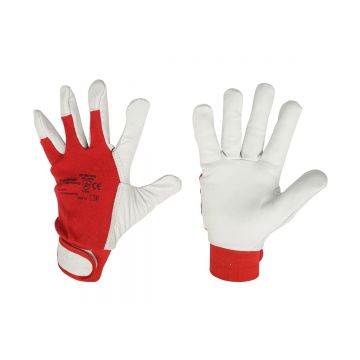 Manusi protectie din piele de capra alb-rosu Nr 10, Cod: BK78014, BRECKNER GERMANY Manusi protectie din piele de capra alb-rosu Nr 10, Cod: BK78014, BRECKNER GERMANY