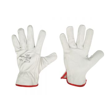 Manusi protectie din piele de capra alb-rosu Nr 9, Cod: BK78013, BRECKNER GERMANY Manusi protectie din piele de capra alb-rosu Nr 9, Cod: BK78013, BRECKNER GERMANY