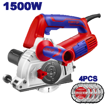 Masina electrica de debitat canale 1500W, adancime taiere 3-29mm, latime 8-30mm, 4 discuri incluse - EMCR15001, EMTOP