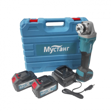 Polizor unghiular cu 2 acumulatori , Mustang , 48 V , 5 Ah , Diametru disc 125 mm , 9000 Rpm