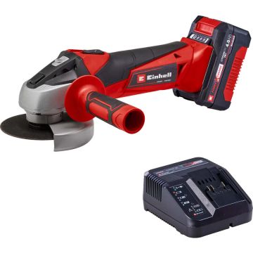 Power X-Change cordless angle grinder TC-AG 18/115 Li Kit, 18 Volt red/black, Li-Ion battery 4.0 Ah Power X-Change cordless angle grinder TC-AG 18/115 Li Kit, 18 Volt red/black, Li-Ion battery 4.0 Ah
