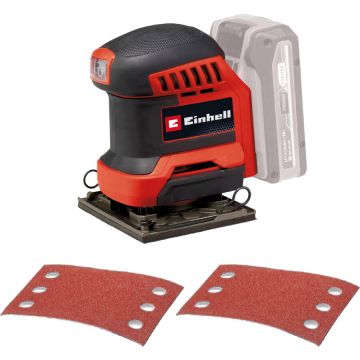 Power X-Change Cordless Hand Orbital Sander TE-OS 18/113 Li-Solo, 18 Volt red/black, without battery and charger Power X-Change Cordless Hand Orbital Sander TE-OS 18/113 Li-Solo, 18 Volt red/black, without battery and charger