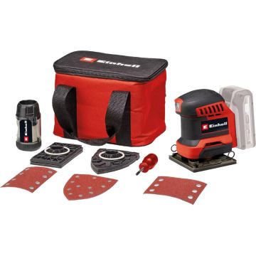 Power X-Change Cordless Hand Sander TE-OS 18/113 3X Li-Solo, 18 Volt (red/black, without battery and charger, with bag + accessories) Power X-Change Cordless Hand Sander TE-OS 18/113 3X Li-Solo, 18 Volt (red/black, without battery and charger, with bag + accessories)