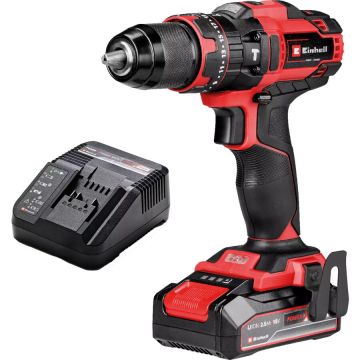 Power X-Change cordless impact drill TE-CD 18/44 Li-i, 18 Volt black/red, Li-Ion battery 2.5 Ah Power X-Change cordless impact drill TE-CD 18/44 Li-i, 18 Volt black/red, Li-Ion battery 2.5 Ah