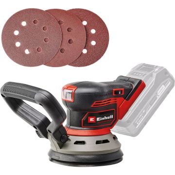 Professional cordless random orbit sander TP-RS 18/32 Li BL-Solo, 18V red/black, without battery and charger Professional cordless random orbit sander TP-RS 18/32 Li BL-Solo, 18V red/black, without battery and charger