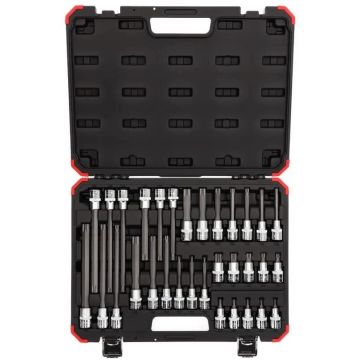 Red screwdriver socket set, 1/2 (black/red, 32 pieces, TORX, in case) 3301577 Red screwdriver socket set, 1/2 (black/red, 32 pieces, TORX, in case) 3301577