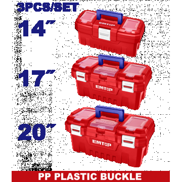 Set 3 cutii de scule din plastic - EPBXK0301, EMTOP