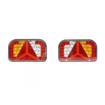 Set lampi spate Led pentru remorca 12-24V, 235x140x38mm Breckner Germany, BK69128 Set lampi spate Led pentru remorca 12-24V, 235x140x38mm Breckner Germany, BK69128