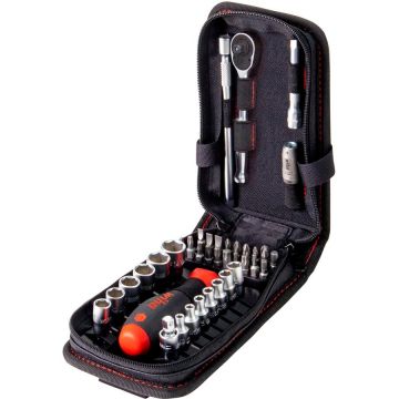 socket and bit set 1/4, 40 pieces (with ratchet and plug-in handle) socket and bit set 1/4, 40 pieces (with ratchet and plug-in handle)