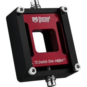 Thermal Grizzly Intel 1851 Delid-Die-Mate V1 Assembly Tool (Black/Red, Delidding Tool)
