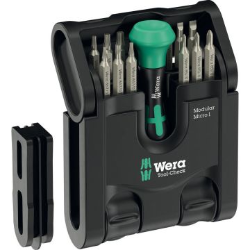 Tool-Check Modular Micro 1, bit set black/green, 21-piece, including Kraftform Micro 4mm hand holder Tool-Check Modular Micro 1, bit set black/green, 21-piece, including Kraftform Micro 4mm hand holder