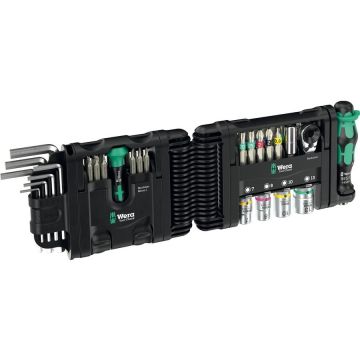 Tool-Check Modular Set 1, with 3 tool modules, bit set black/green, 50 pieces, including 1/4 bit ratchet, L-key Tool-Check Modular Set 1, with 3 tool modules, bit set black/green, 50 pieces, including 1/4 bit ratchet, L-key