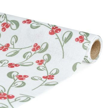 Traversa de masa decorativa – 180 x 28 cm – 70% poliester, 30% bumbac – model vasc Traversa de masa decorativa – 180 x 28 cm – 70% poliester, 30% bumbac – model vasc