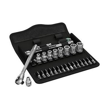 Zyklop Metal-Push Ratchet & Socket set of 28 Metric 1/2in Drive - 05004077001 Zyklop Metal-Push Ratchet & Socket set of 28 Metric 1/2in Drive - 05004077001