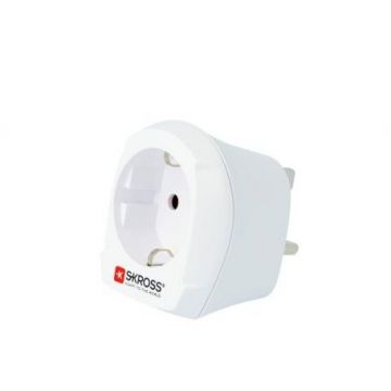 Adaptor Priza 1.500230-E EU - UK Alb Adaptor Priza 1.500230-E EU - UK Alb